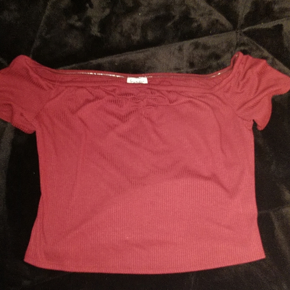 Cute off the shoulder tee